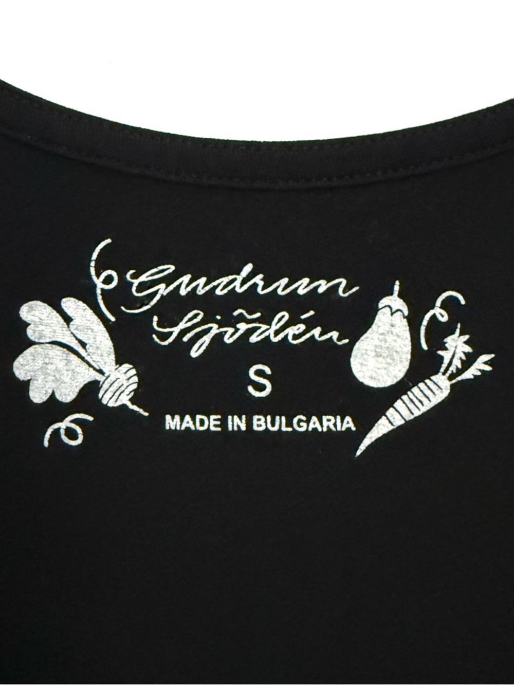 Gudrun Sjoden Dress Black Sleeveless A-Line Organic Cotton Stretch Tank Jersey - Picture 5 of 13